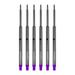 Monteverde Ballpoint Pen Refill Medium Point Purple Ink 6 Pack (W133PL)