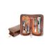 Royce Leather 665-BT-AR Royce Leather Aristo Mini Manicure Set - British Tan