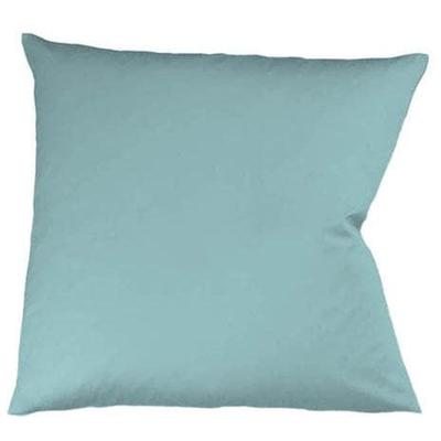 Kissenbezug FLEURESSE "Colours Mako Satin, 100% Baumwolle, mit Reißverschluss", blau (aqua), B:80cm L:80cm, Mako-Satin, Mako-Satin, Kissenbezüge, Mako Satin, glänzend, glatt, Premium Qualität Image