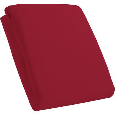 Spannbettlaken KUM "Mikrofaser-Fleece Spannbetttuch", rot (bordeaux), B:140-160cm L:200cm, Microfaser-Fleece, Obermaterial: 100% Polyester, Laken, Spannbettlaken Image