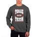 Men's Uscape Apparel Black Texas Tech Red Raiders Pigment Dyed Fleece Crewneck Sweatshirt