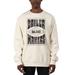 Men's Uscape Apparel Cream Purdue Boilermakers Premium Heavyweight Pullover Sweatshirt