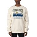 Men's Uscape Apparel Cream Georgia Tech Yellow Jackets Premium Heavyweight Pullover Sweatshirt