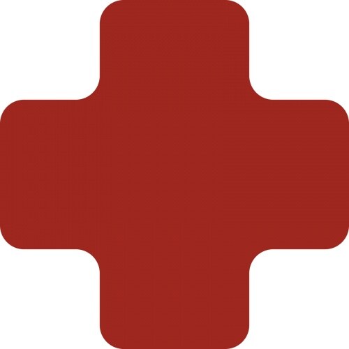 Stellplatzmarker WT-5110, X-Stück, PVC, Rot, 175x175 mm, 25 Stück/VE Image