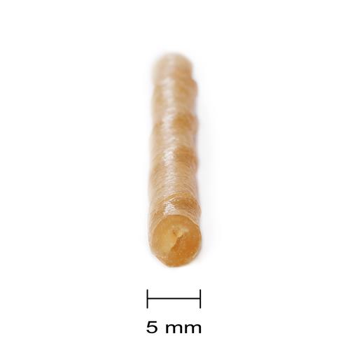 Barkoo Kaurollen gedreht (Rinderhaut) ca. 12,5 cm, Ø 5 mm - Sparpaket: 3 x 100 Stück (2,1 kg)