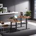 The Twillery Co.® Pilar Electric Height Adjustable Standing Desk Wood/Metal in Black | 43.3 W x 23.6 D in | Wayfair