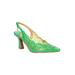 Wide Width Women's Valerian Pump by J. Renee in Green (Size 8 1/2 W)