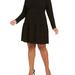 Michael Kors Dresses | Michael Kors Black/Gold Dot Ls Dress 1x M14 | Color: Black/Gold | Size: 1x