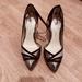 Jessica Simpson Shoes | Jessica Simpson Gold & Black Stilettos, With A Strap Around The Ankle . Sz 7 | Color: Black/Gold | Size: 7.5