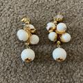 J. Crew Jewelry | J Crew Drop Earrings | Color: Gold/Red/White | Size: Os