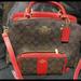 Coach Bags | Authentic Coach Bag With Matching Wallet Used Only 1 Time | Color: Brown/Red | Size: Os