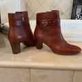Tory Burch Shoes | Cognac Colored Tory Burch Ankle Boots, Sz 10 | Color: Brown | Size: 10