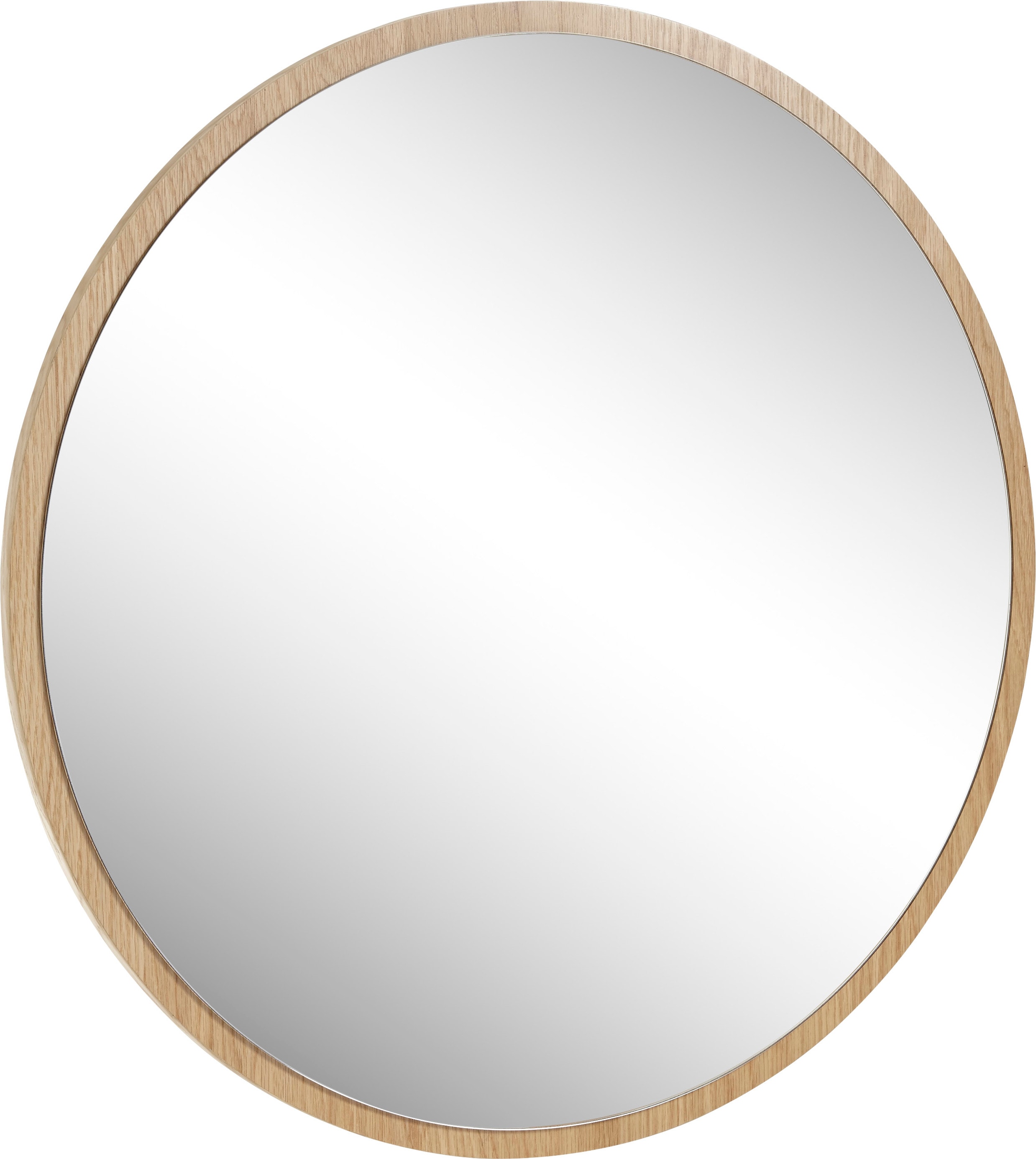 Wandspiegel MCA FURNITURE "Agra, TOPSELLER", braun, B:75cm T:75cm, Furnier, Glas, Spiegel, Wandspiegel, Breite ca. 75 cm,, Rahmen aus Holzfurnier, zeitloser Style