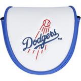 White Los Angeles Dodgers Logo Track Mallet Putter Cover