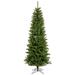 Vickerman 18309 - 5.5' x 28" Artificial Salem Pencil Pine 150 Italian LED Multi-Color Lights Christmas Tree (A103057LED)