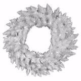 Vickerman 18458 - 36" Sparkle White Wreath 100LED Wht (A104237LED) White Colored Christmas Wreath
