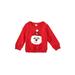 CenturyX Merry Christmas Matching Family Sweaters Deer Santa Hat Letter Print Xmas Sweatshirt Pullover Red Santa Child 6-7 Years