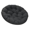 24 Outdoor Seat Cushion Chair Pads Round Thickened Patio Seat Cushion for Cradle Rocking Chair Hammock Rattan Chairs Hanging Chair black