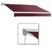 Awntech 16 ft. Destin with Hood Left Motor & Remote Retractable Awning Burgundy - 120 in.