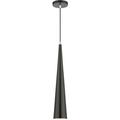 1 Light Tall Pendant in Urban Style-30.5 inches Tall and 5 inches Wide-Shiny Black/Polished Chrome Finish Bailey Street Home 218-Bel-4829390