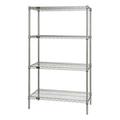 Stainless Steel Wire Shelving Unit With 4 Shelves 18 x 48 x 54 in.