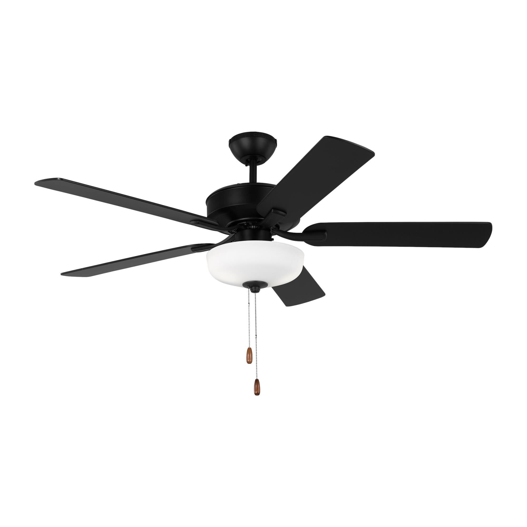 Generation Lighting Linden 52 Inch Ceiling Fan with Light Kit - 5LD52MBKD