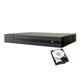Nvr 16 canali ip poe Hikvision 8 mpx 4K onvif h 265 P2P cloud hd 500 gb