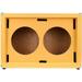 Seismic Audio Luke-2x12C Empty Dual 12 Guitar Cabinet Orange Tolex/Black Cloth Grill