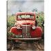 Red Barrel Studio® Little Red Truck by Studio Arts Canvas Art Print Canvas, Polyester | 14 H x 11 W x 1.5 D in | Wayfair