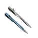 2Pcs Stunning Action Pen Titanium Alloy Birthday Gifts Writing 0.5mm Retractable Ballpoint Pen Women Men School Business Bright Light Blue 122x10mm