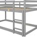 Twin over Twin Loft Bed with Roof Design, Safety Guardrail