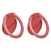 Phone Ring Holders, Ultra-Thin Cellphone Magnetic Stand Red 2Pcs