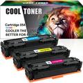Cool Toner Compatible Toner Cartridge Replacement for Canon Cartridge 054 Color ImageCLASS MF641Cdw MF642Cdw MF644Cdw MF640C LBP622Cdw Printer Ink Cyan+Magenta+Yellow 3-Pack