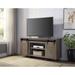 Modern Farmhouse Style Design TV Stand with Sliding Barn Doors and Media Compartments Suitable for Living Room Furniture