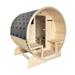ALEKO Outdoor Indoor 3-4 Prs Wet Dry Barrel Wood Personal Sauna - L65 x W73 x H79 inches