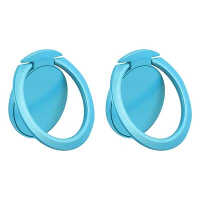 Phone Ring Holders, Ultra-Thin Cellphone Magnetic Stand Blue 2Pcs