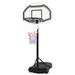 IM Beauty 28 x 19 Backboard Adjustable Pool Basketball Hoop System Stand Kid Poolside Swimming Water Maxium Applicable Ball Model 7# White & Black
