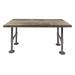 PIPE DECOR Solid Reclaimed Wood Coffee Table with Industrial Pipe Legs