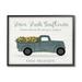 Stupell Industries Farm Fresh Sunflowers Rustic Pickup Truck Sign Graphic Art Black Framed Art Print Wall Art Design by Natalie Carpentieri