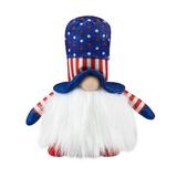 Decoration Independence Living Plush Patriotic Day Desktop Decoration Glow Election Room Desktop Ornament Snowflake Ornament Glass Ornament Balls Glass Christmas Decorations Snowflake