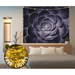 KaiSha LED Tapestry Wall Hanging; Bohemian Floral Wall Hanging Art DÃ©cor Large Purple Flower Artwork (79 x59 )