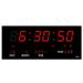 LED Calendar Electronic Clock Digital Wall Clock Alarm Hourly Chiming Temperature Table Clocks Home Office Red