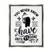 Stupell Industries Silly Bathroom Humor Fancy Typography Toilet Paper Graphic Art Luster Gray Floating Framed Canvas Print Wall Art Design by Lettered and Lined