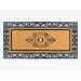 A1HC Natural Coir Monogrammed Door Mat for Front Door 30X60 Heavy Duty Welcome Doormat Anti-Shed Treated Durable Doormat for Outdoor Entrance Low Profile Long Lasting Front Porch Entry Rug