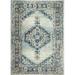 Dakota Collection Geometric Transitional Polypropylene Power Loom Area Rug Ivory & Blue - 8 ft. 6 in. x 11 ft. 6 in.