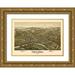 Fowler 24x18 Gold Ornate Wood Framed with Double Matting Museum Art Print Titled - Turtle Creek Pennsylvania - Fowler 1897