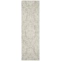 SAFAVIEH Abstract Constantine Damask Wool Runner Rug Grey/Ivory 2 3 x 12