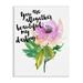 Stupell Industries You Are Beautiful Calligraphy Quote Floral Watercolor Effect Wood Wall Art 13 x 19 Design by Amy Brinkman
