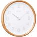 Seiko Clock Wall Clock Natural Color Wood Diameter 280 Ã— 59mm Radio Analog KX239A