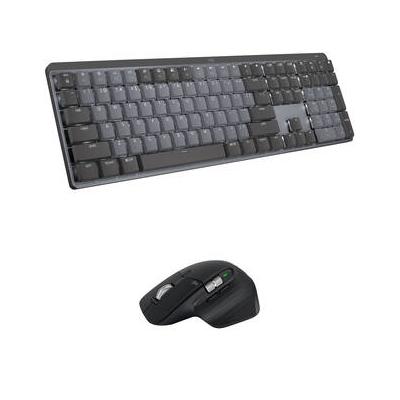 Logitech MX Mechanical Wireless Keyboard & MX Master 3S Mouse Set (Tactile Quiet Swi 910-006556